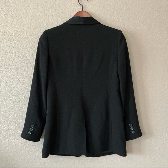 Alice + Olivia Jace Shawl Collar Oversized Fitted Blazer Size XS Black - Picture 6 of 14